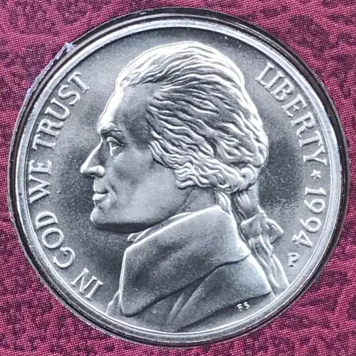1994-P Special Strike SMS Matte Finish Jefferson Nickel - Frosted Uncirculated