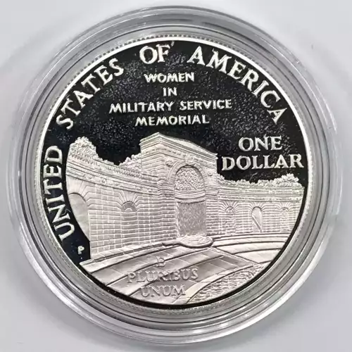 1994-P Women in Military Service Memorial Proof Silver Dollar US Mint Box & COA (3)