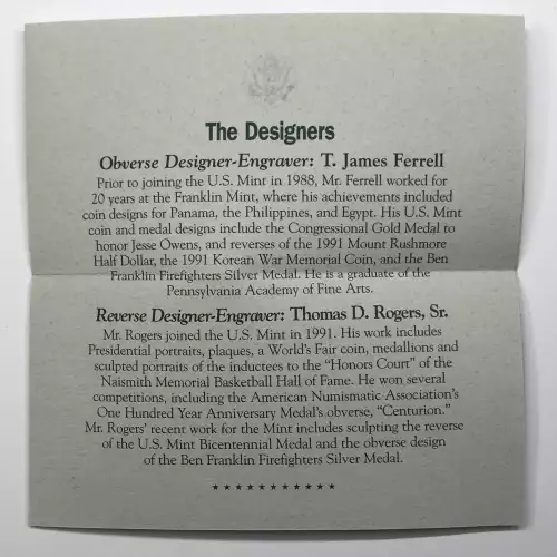 1994-P Women in Military Service Memorial Proof Silver Dollar US Mint Box & COA (5)