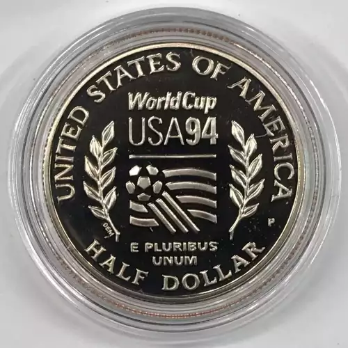 1994-P World Cup Soccer Proof Clad Half Dollar w US Mint OGP - Box & COA (3)