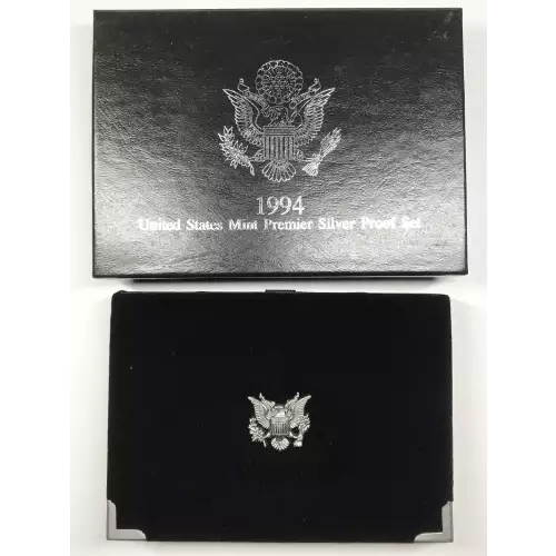 1994-S Premier Silver Proof Set w US Mint OGP - Box & COA