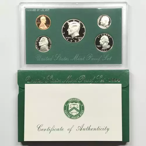 1994 US Mint Proof Set w OGP - Box & COA (5)