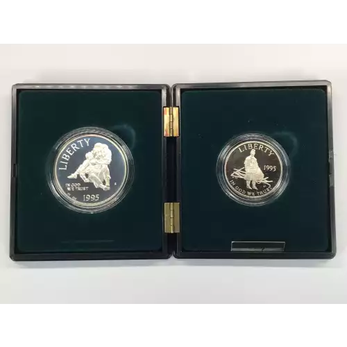 1995 Civil War Battlefield Preservation - Two Coin Set 