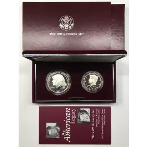 1995 Kennedy Set - Special Olympics $1 & Half Two-Coin Proof Set w US MINT OGP