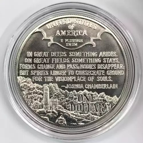1995-P Civil War Battlefield Preservation Uncirculated Silver Dollar w Box & COA (5)