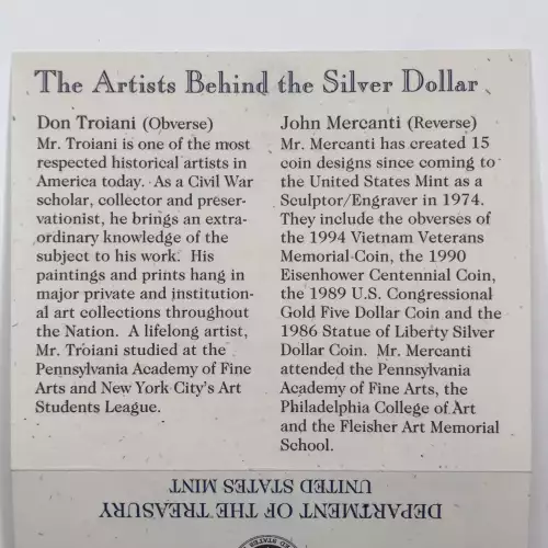 1995-P Civil War Battlefield Preservation Uncirculated Silver Dollar w Box & COA (4)