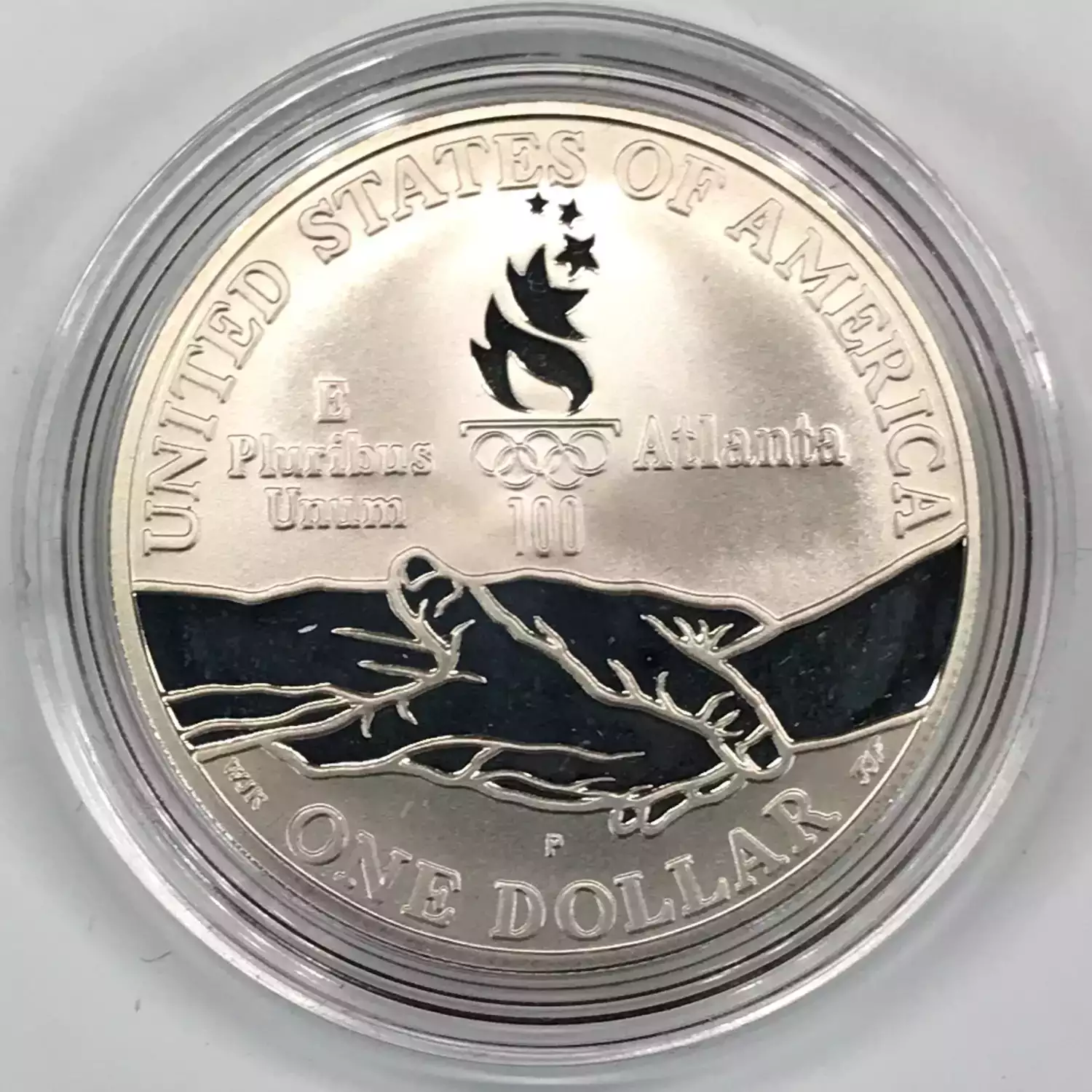 1995-P Olympic Cycling Proof Silver Dollar w US Mint OGP - Box & COA (2)