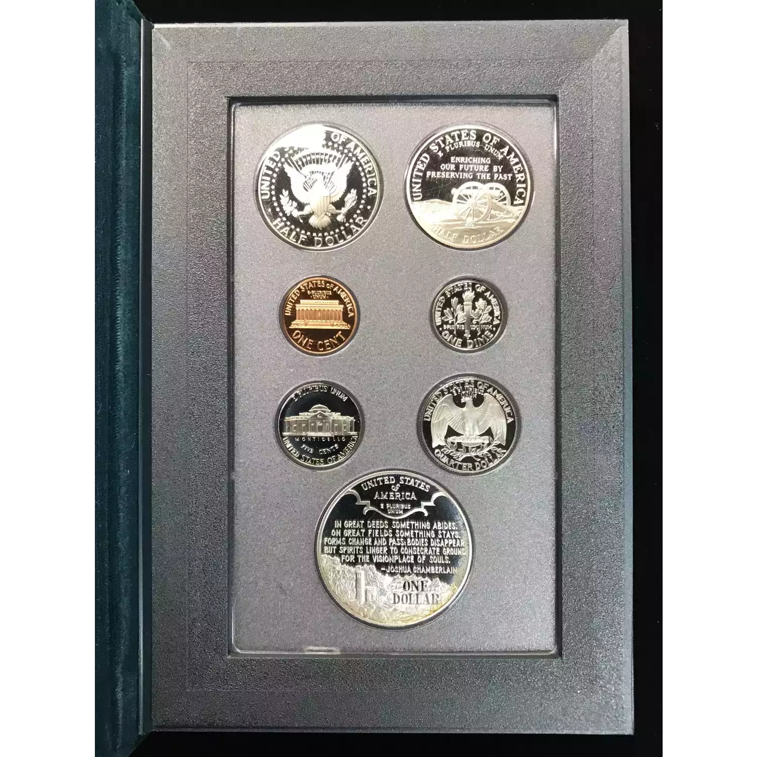 1995 Prestige Proof Set - Seven Coin Set - Box & COA (5)