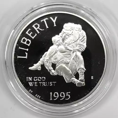 1995-S Civil War Battlefield Preservation Proof Silver Dollar US Mint Box & COA (3)