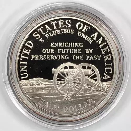 1995-S Civil War Battlefield Proof Clad Half Dollar w US Mint OGP - Box & COA (5)