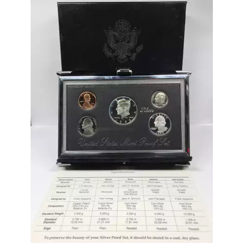 1995 S, Silver Premier - Proof Sets -Silver Premier Proof Set