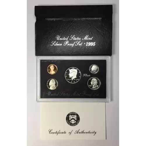 1995-S US Mint Silver Proof Set w OGP - Box & COA