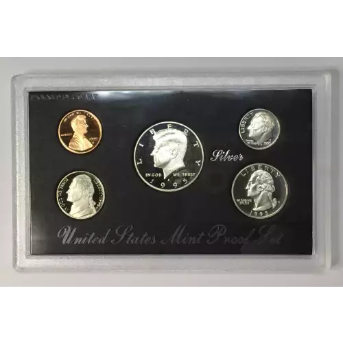 1995-S US Mint Silver Proof Set w OGP - Box & COA