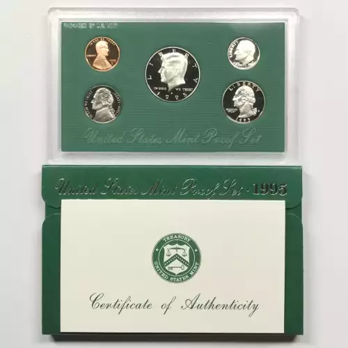 1995 US Mint Proof Set w OGP - Box & COA