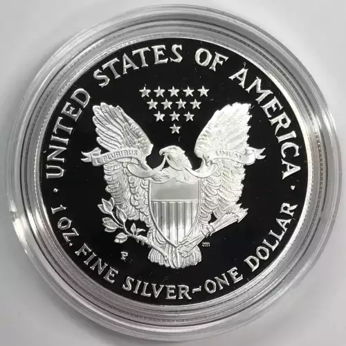 1996-P Proof Silver Eagle w OGP - Box & COA