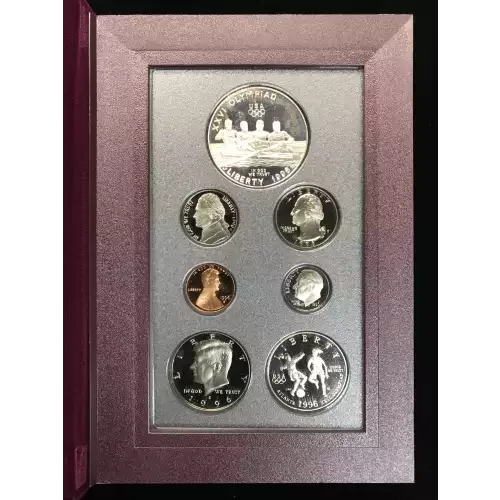 1996 Prestige Proof Set w US Mint OGP Box & COA