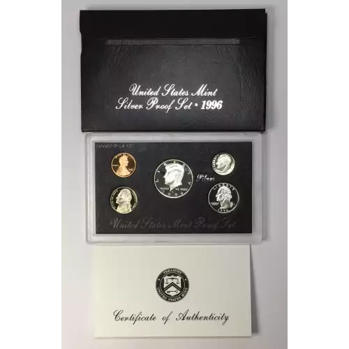 1996-S US Mint Silver Proof Set w OGP - Box & COA