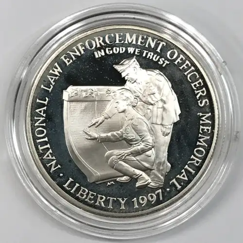 1997 National Law Enforcement Insignia Set (Coin Pin Patch) US Mint OGP Box COA (4)