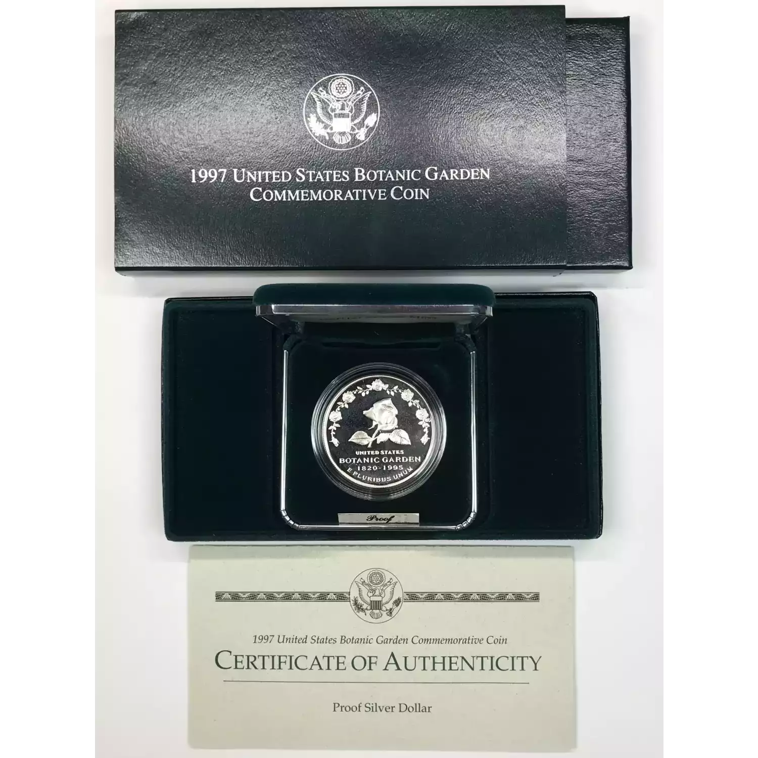 1997-P Botanic Garden Proof Silver Dollar w US Mint OGP - Box & COA (5)