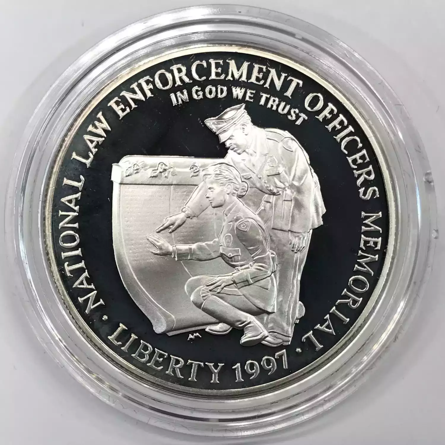 1997-P National Law Enforcement Officers Memorial Proof Silver Dollar Box & COA (5)
