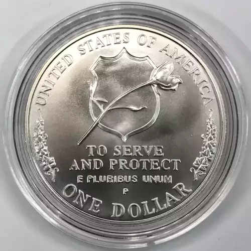 1997-P National Law Enforcement Officers Memorial Uncirculated Silver Dollar OGP (3)