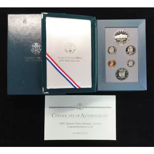 1997 Prestige Proof Set w US Mint OGP Box & COA