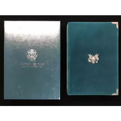 1997 Prestige Proof Set w US Mint OGP Box & COA