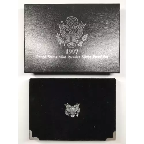 1997-S Premier Silver Proof Set w US Mint OGP - Box & COA