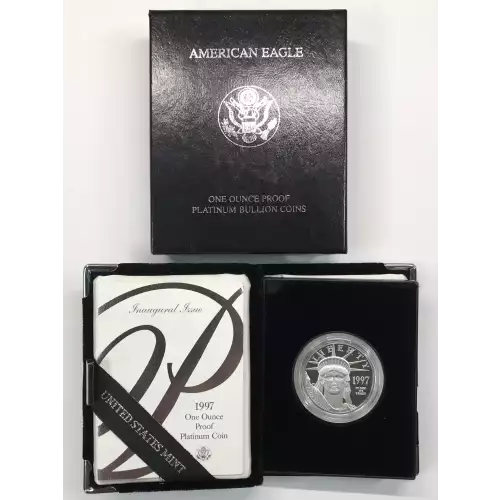 1997-W Proof 1 oz $100 Platinum Eagle w US Mint OGP - Box & COA (4)