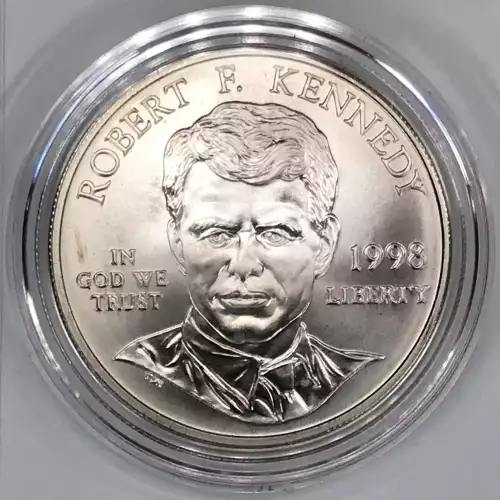 1998 Kennedy Collector's Set - 1998-S Matte Finish Kennedy Half Dollar & RFK $1