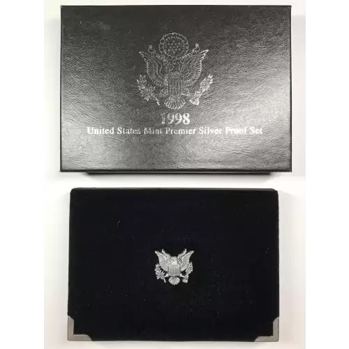 1998-S Premier Silver Proof Set w US Mint OGP - Box & COA