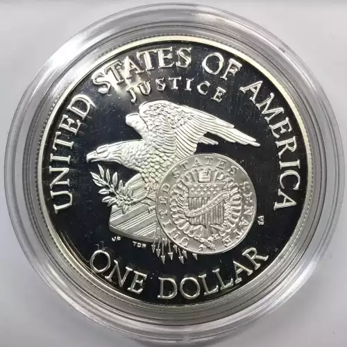 1998-S Robert F. Kennedy Proof Silver Dollar w US Mint OGP - Box & COA