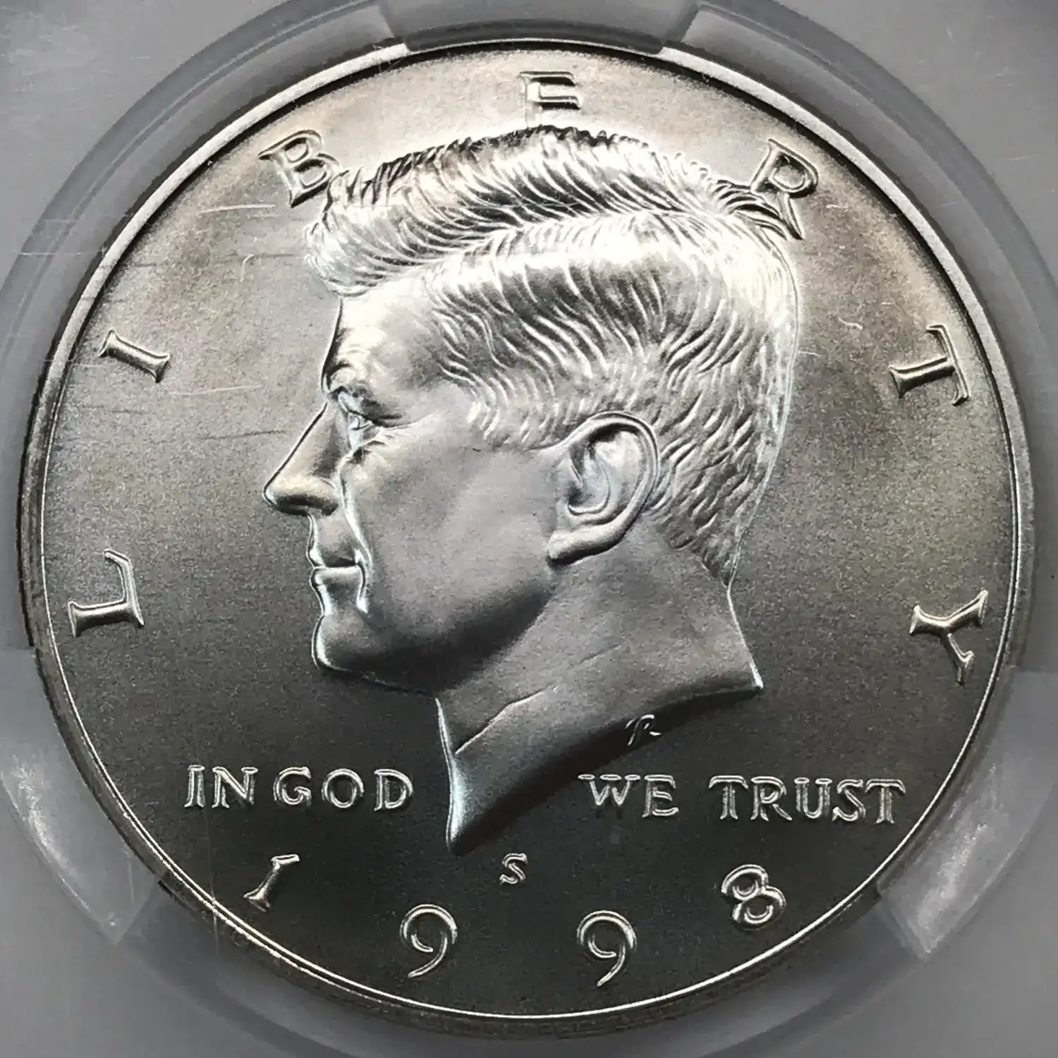 1998-S Silver Kennedy Half Dollar CACG SP 69 SMS Matte Finish CAC