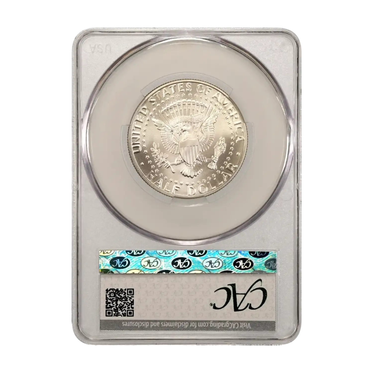 1998-S Silver Kennedy Half Dollar CACG SP 69 SMS Matte Finish CAC