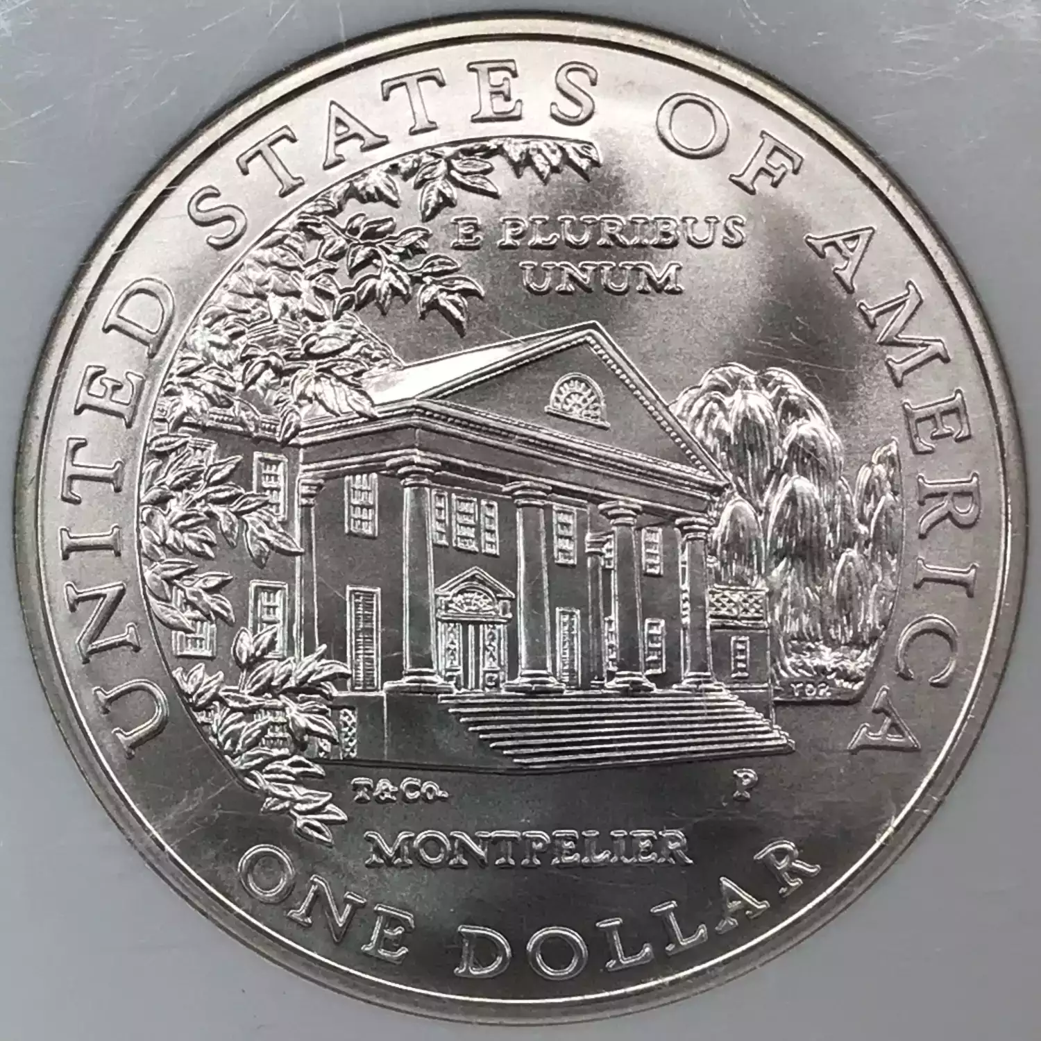 世界最高鑑定品　NGC MS70 アメリカ ドリー・マディソン 銀貨 1999 1999 Dolley Madison Commemorative Silver Dollar NGC MS-70