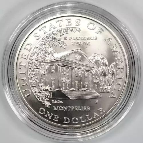 1999 Dolley Madison Two-Coin Proof & Uncirculated Silver Dollar Set US Mint OGP 