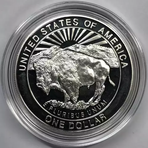 1999-P Yellowstone National Park Proof Silver Dollar w US Mint OGP - Box & COA