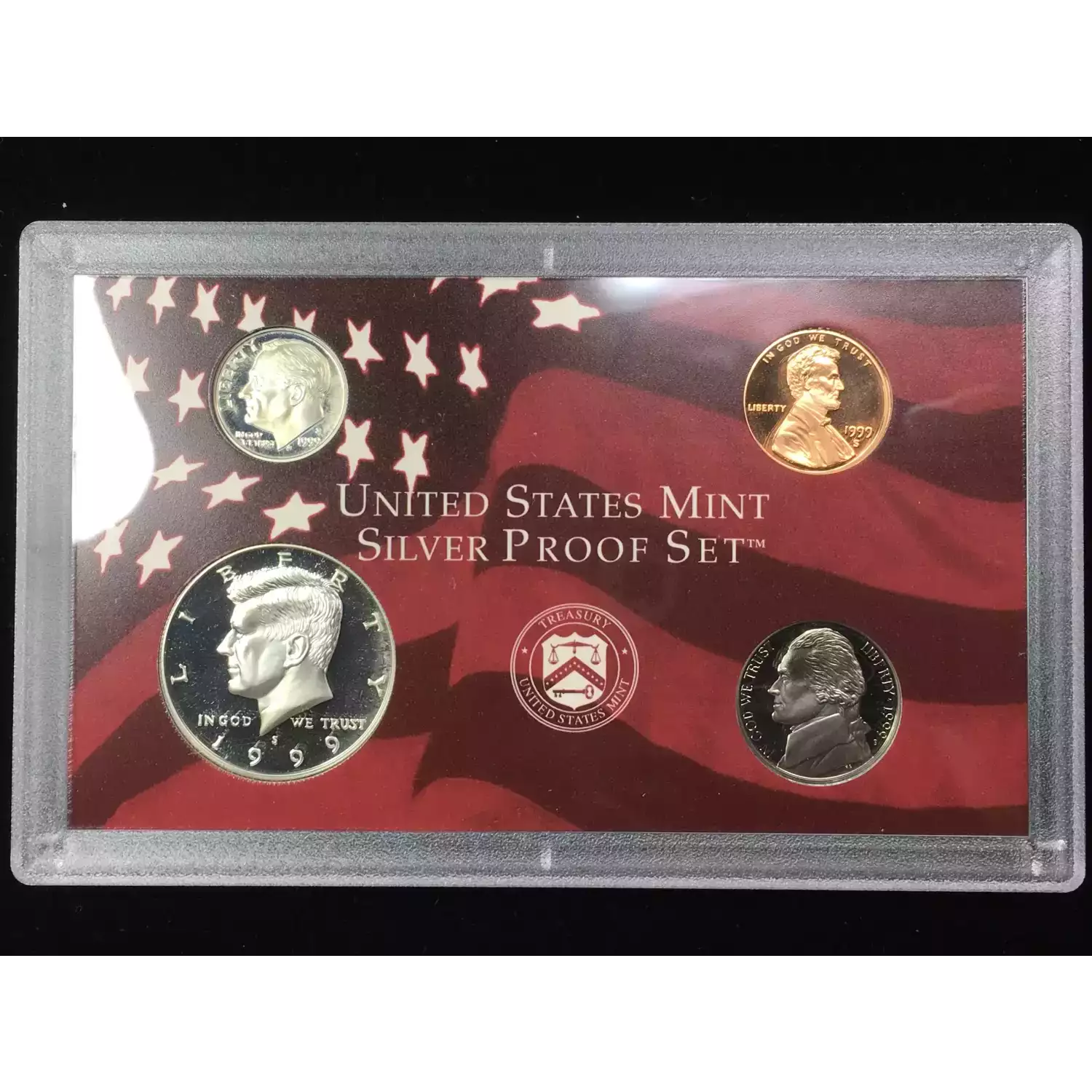 1999-S US Mint Silver Proof Set w OGP - Box & COA