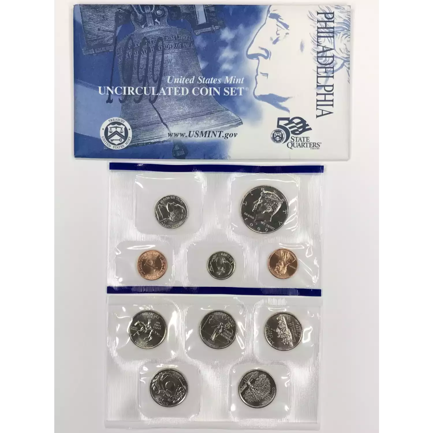1999 US Mint Uncirculated Coin Set - P & D (10)