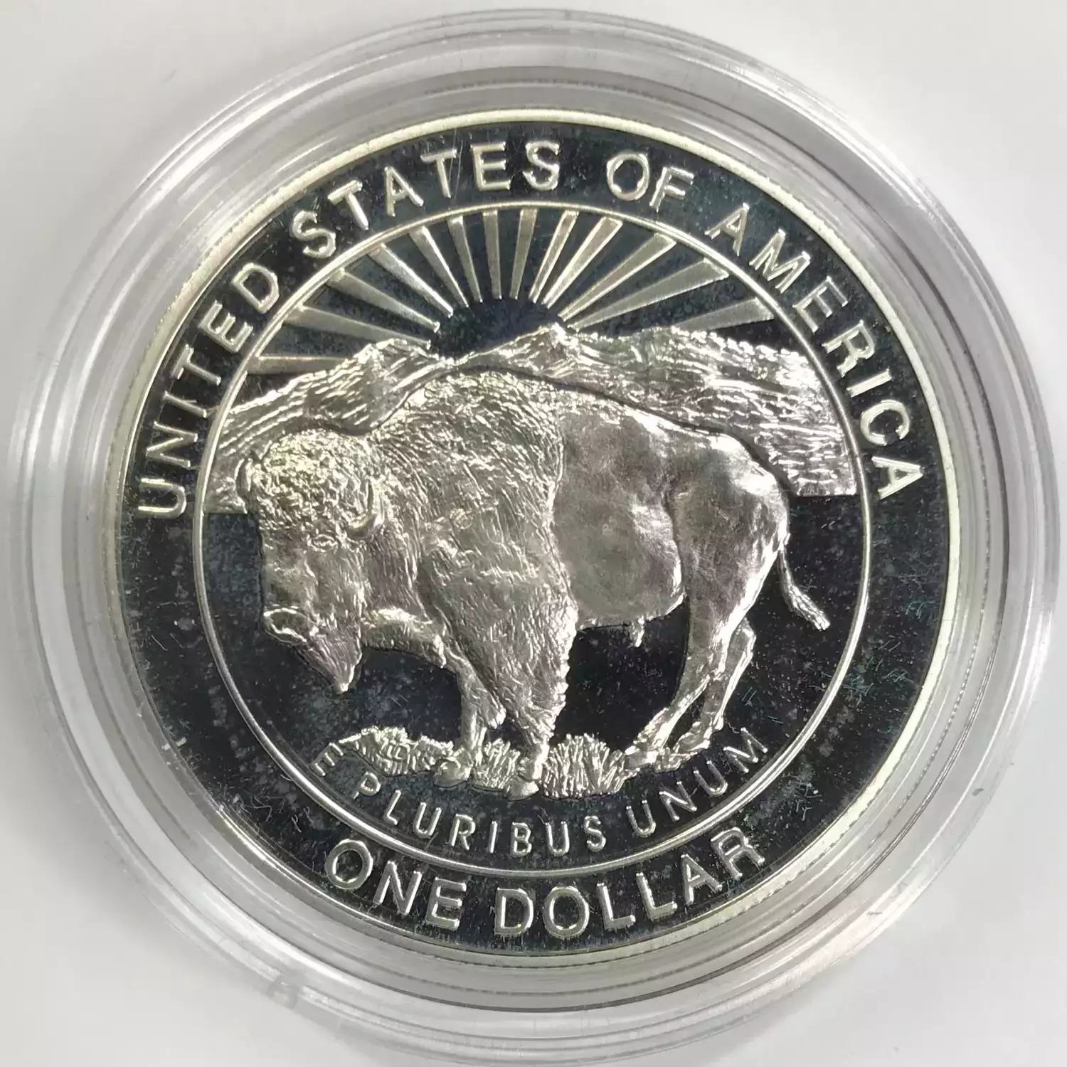 1999 Yellowstone Two-Coin Proof & Uncirculated Silver Dollar Set US Mint OGP  (3)