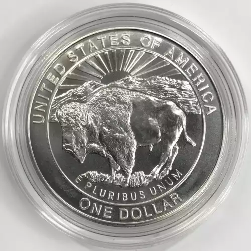 1999 Yellowstone Two-Coin Proof & Uncirculated Silver Dollar Set US Mint OGP  (5)