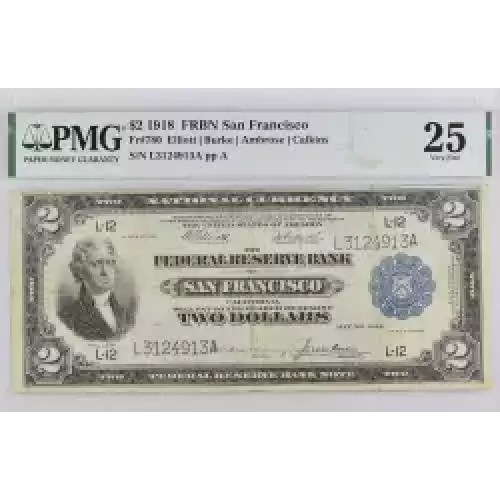 $2 1918  Federal Reserve Bank Notes 780