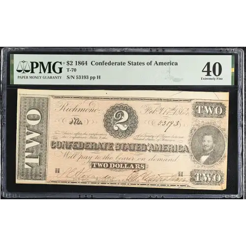 $2   Issues of the Confederate States of America CS-70