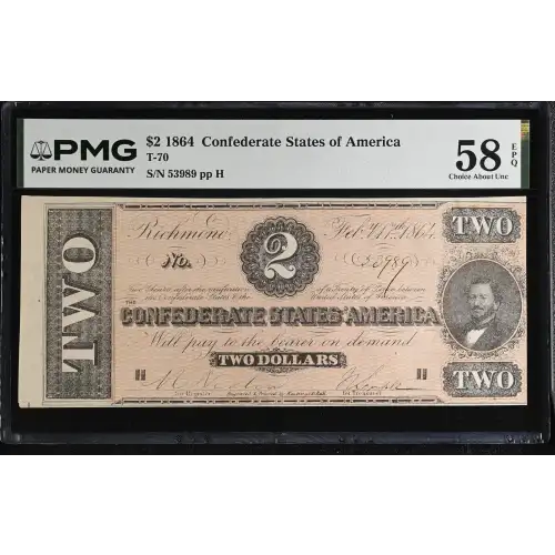 $2   Issues of the Confederate States of America CS-70