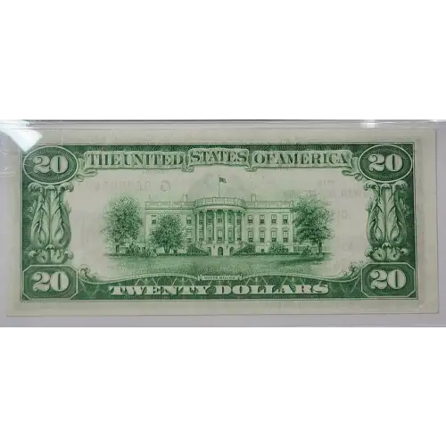 $20 1929 brown seal Small Federal Reserve Bank Notes 1870-G (4)