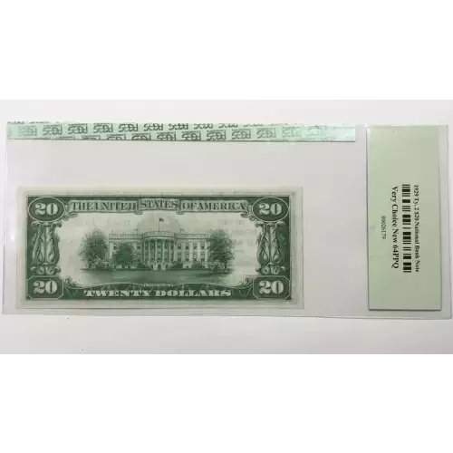 $20 1929 small brown seal. Small National Bank Notes 1802-2 (2)