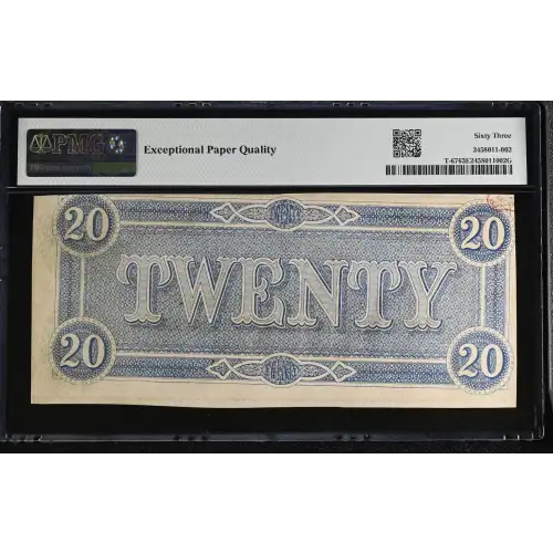 $20   Issues of the Confederate States of America CS-67 (3)