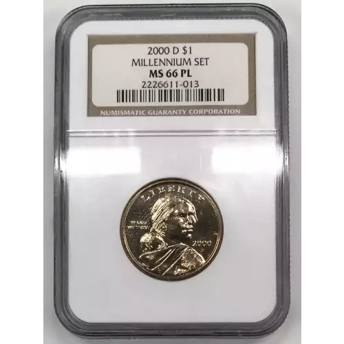 2000-D Sacagawea Dollar NGC MS-66 PL MILLENNIUM SET - Old Pueblo Coin