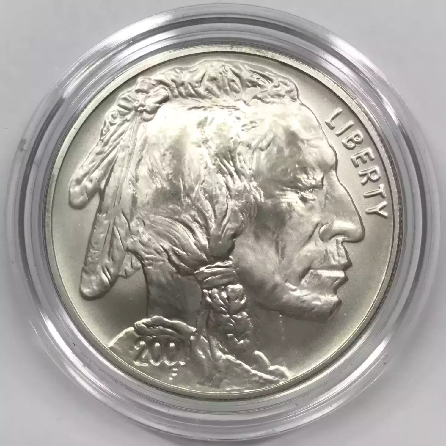 2001-D American Buffalo Uncirculated Silver Dollar w US Mint OGP - Box & COA (2)