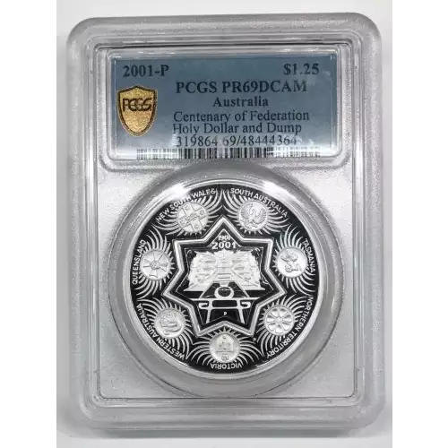 2001-P $1.25 Centenary of Federation Holy Dollar and Dump, DCAM (2)